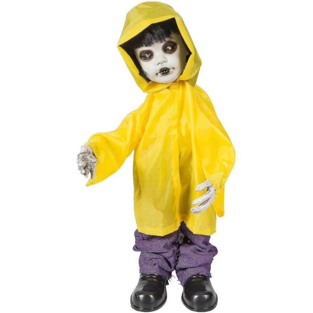 imageFun Express Standing Doll in Raincoat Halloween Decoration