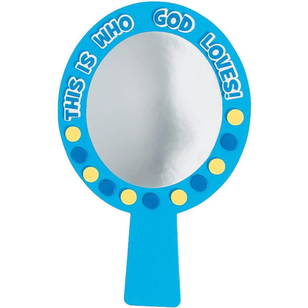 imageFun Express This is Who God Loves Mirror Craft Kit  Engaging Religious Craft Activity for Kids  Perfect for Home  Projects Educational Fun for Sunday Schools Churches ampamp Family Activities  1 Piece