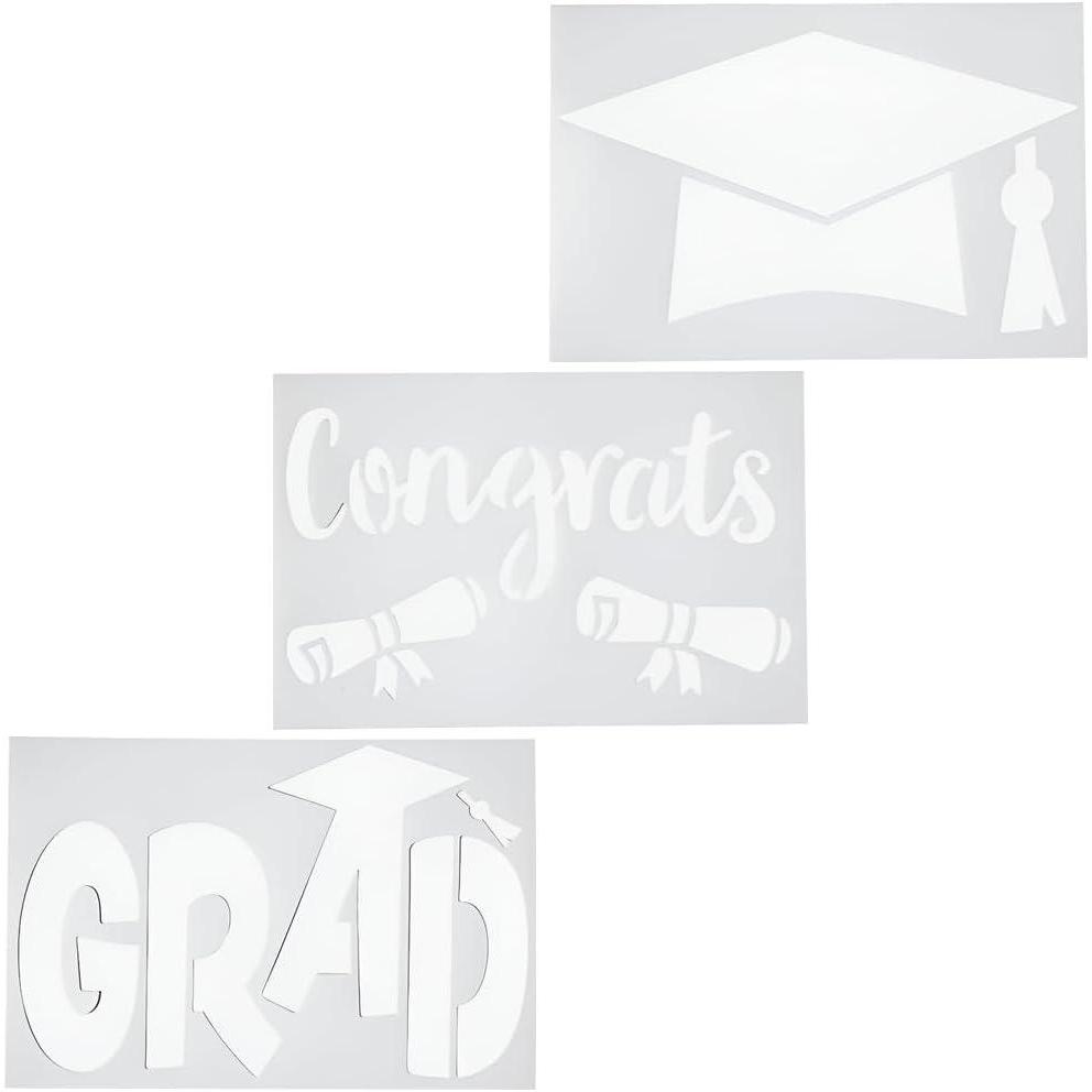 imageGraduation Yard Stencils 3 Pieces