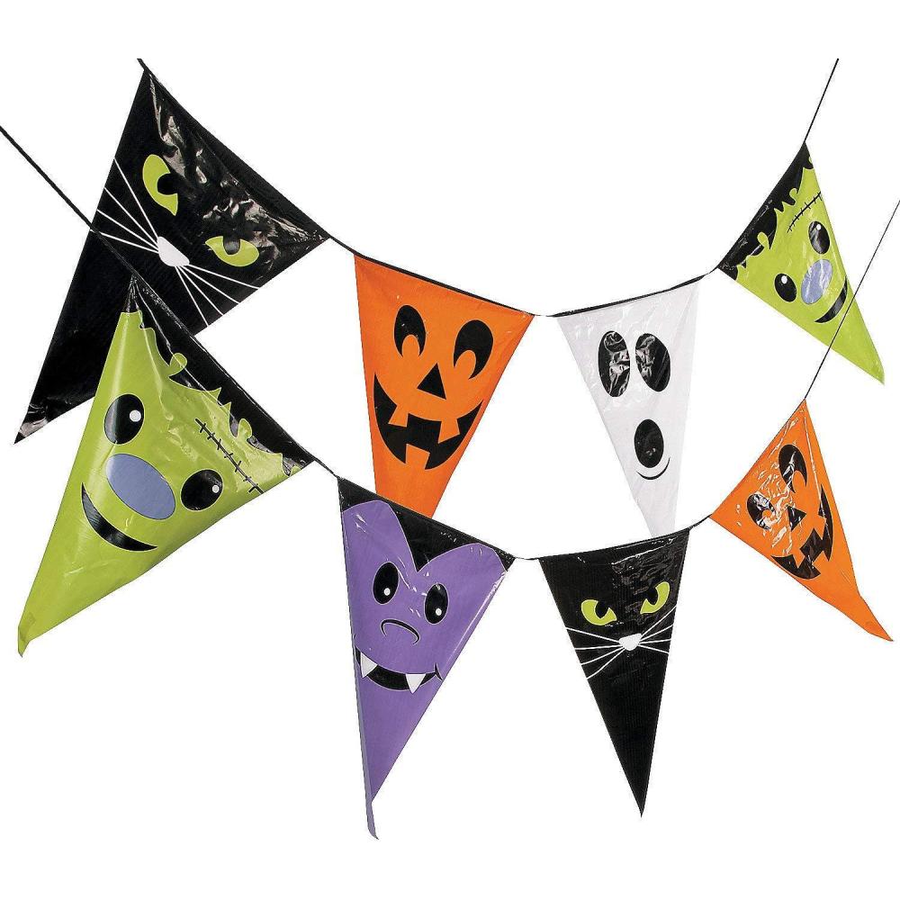 imageHalloween Character Pennant Banner  24 Ft long  Hanging Halloween Party Decor
