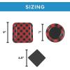 146 Piece Buffalo Plaid Disposable Tableware Kit For 48 Guests, Plates, Napkins, Great for Holiday and Birthday Parties