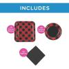 146 Piece Buffalo Plaid Disposable Tableware Kit For 48 Guests, Plates, Napkins, Great for Holiday and Birthday Parties