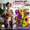 5 Feet Tall Mardi Gras Mask Cardboard Photo Booth Stand-Up Backdrop – Party Decor – 60″ High x 45″ Wide