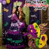 5 Feet Tall Mardi Gras Mask Cardboard Photo Booth Stand-Up Backdrop – Party Decor – 60″ High x 45″ Wide