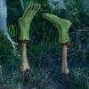 Fun Express 2 Pieces 4-1/2″ x 18″ Zombie Feet Yard Stakes Halloween Decorations, Haunted House Decorations, Multi-Colors