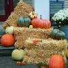 Fun Express Decorative Hay Bales for Decoration – 24″ Natural Straw Bale for Fall Outdoor Porch Decor | Fake Hay Stack for Halloween, Thanksgiving & Harvest Displays