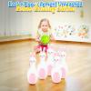 Fun Express Easter Bunny Bowling Set – 6 Plastic pins and 1 Plastic Balls – Easter Games and Toys for Kids