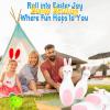 Fun Express Easter Bunny Bowling Set – 6 Plastic pins and 1 Plastic Balls – Easter Games and Toys for Kids