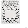 Fun Express Father’s Day All About My Dad Card, Set of 12, Each 8.5 x 11 inch – Fathers Day Crafts for Kids to Make