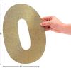 Fun Express Homecoming Gold Glitter Cutouts – Sparkling Party Decorations for School Dances Proms Graduations & Special Celebrations – Eye-Catching Designs to Enhance Event Décor – 10 Pieces