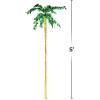Fun Express Jumbo Metallic Palm Tree Decoration – Vibrant Hawaiian Luau Party Décor for Themed Events Receptions Celebrations – Perfect for Tropical Parties & Beach Gatherings – 5 Feet Tall – 1 Piece