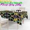 Fun Express Mardi Gras Beads Plastic Tablecloth Roll (100 feet Long) Party Decor