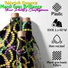 Fun Express Mardi Gras Beads Plastic Tablecloth Roll (100 feet Long) Party Decor