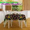 Fun Express Mardi Gras Beads Plastic Tablecloth Roll (100 feet Long) Party Decor