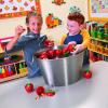 Fun Express Plastic Apples Toy-Filled Bobbing Game Set of 12 – Apple Party Favors for Kids Preschool Teacher Gifts Bulk | Back to School Decorations & Halloween Party Supplies | 3 Inch Red Apples