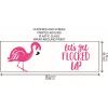 Fun Express Set of 24 Pieces Luau Flamingo Plastic Shot Glasses, Holds 2 oz, BPA Free PLastic, Pool Party Supplies, Clear(2 Ounces)
