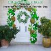 Fun Express St Patrick’s Day Shamrock Wreath – 13-Inch Artificial Shamrock Wreath – Spring – Door or Wall Decor