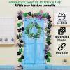 Fun Express St Patrick’s Day Shamrock Wreath – 13-Inch Artificial Shamrock Wreath – Spring – Door or Wall Decor
