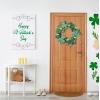 Fun Express St Patrick’s Day Shamrock Wreath – 13-Inch Artificial Shamrock Wreath – Spring – Door or Wall Decor