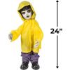 Fun Express Standing Doll in Raincoat Halloween Decoration