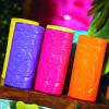 Fun Express Tiki Cups 24 oz Plastic Disposable Party Cups for Hawaiian Luau Party Supplies – 12 Count Multicolor Tropical Glasses for Kids Birthday Beach Summer Events | Authentic Tiki Head Design
