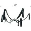Giant Hanging Black Plastic Spider Halloween Decoration – 20ft (1 Pc.) Perfect Spooky Addition for an Unforgettable Halloween Night