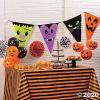 Halloween Character Pennant Banner – 24 Ft long – Hanging Halloween Party Decor