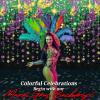 Mardi Gras Beads Backdrop Banner – 9 feet x 6 feet – Party Wall Decor and Photo Props