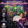 Mardi Gras Beads Backdrop Banner – 9 feet x 6 feet – Party Wall Decor and Photo Props