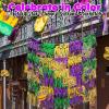 Mardi Gras Fringe Garland Backdrop – Party Decor – 6 Feet Long