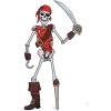Pirate Skeleton Jointed Cutout – Over 5 feet Tall – Halloween and Party Decor