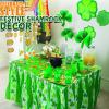 St. Patrick’s Day Shamrock Tissue Hanging Decor (Set of 3) Seasonal Party Decor