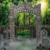 70″ x 106″ Cemetery Archway Cardboard Cutout Stand-Up Decoration