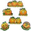 Christian Pumpkin Cutouts for Halloween – Set of 12 – Sunday School and Classroom Decor
