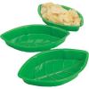 Fun Express – Vacuum Plastic Palm Leaf Serving Trays for Spring – Party Supplies – Serveware & Barware – Serving Platters – Spring – 12 Pieces