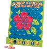 Fun Express 16″ x 20″ Tropical Luau Multicolor Wood Tabletop Disc Drop Game – 8 Pieces in Set – Great for Vacation Bible School, Birthday Parties and Luaus