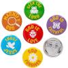 Fun Express 1″ Mini Zoom-In VBS Metal Buttons Bulk Pack – Colorful Durable Crafting Supplies Scrapbooking DIY Projects Embellishments & Home Decor – Perfect for Crafts Decorations & More – 48 Pieces