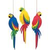 Fun Express 21″” Jumbo Multicolored Foam Parrots (12 Pieces) – Tropical Party Decor, Tiki Luau Supplies, VBS Vacation Bible School Photo Props, Craft & Gift