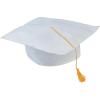 Fun Express 23″ circ. Childs DIY White Polester Graduation Caps – 12 Hats, Preschool and Kindergarton Graduation Supplies