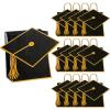 Fun Express 7 1/4″ x 9″ Medium Black Gift Bag with Graduation Cap, 12 Pieces