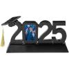 Fun Express 8″ x 5″ 2025 Graduation Black Resin Picture Frame with Tassel