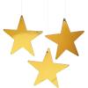 Fun Express 9″ Gold Cardboard Star Decoration (12pc) for Party – Party Decor – Wall Decor – Cutouts – Party – VBS Vacation Bible School Supplies/Decor – 12 Pieces