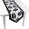 Fun Express Black Congrats Grad Paper Table Runner – 7.5 ft Graduation Party Decoration – Perfect for Celebrating Graduates Style