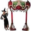 Fun Express Evil Clown Scary Halloween Archway Decorations Outdoor – Giant 70.5″ Cardboard Stand Up for Haunted House, Carnival & Circus Theme Party | Life Size Horror Photo Booth Prop