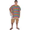 Fun Express Fiesta Poncho for Cinco de Mayo (Adult Size with Bright Colorful Stripes) Party and Costume Supplies