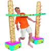 Fun Express Limbo Game for Kids and Adults – 5 Feet Tall Adjustable Carnival Games Set for Birthday Party Games | Outdoor Games for Pool Party, Luau Games & Field Day Activities | 3-Piece Vinyl Kit