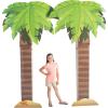 Fun Express Luau Palm Tree Cardboard Archway – Vibrant Tropical Party Decor for Hawaiian Themed Events Luau Parties and Summer Celebrations – Perfect for Photo Opportunities Easy to Assemble – 1 Piece