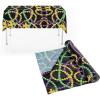 Fun Express Mardi Gras Beads Plastic Tablecloth Roll (100 feet Long) Party Decor