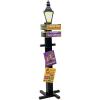 Fun Express Mardi Gras Decorations Bourbon Street Sign – Large 4ft 8in Cardboard Directional Signs for New Orleans Party Decorations Vintage Street Signs Metal Look Backdrop for Carnival Theme Events