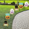 Fun Express Religious Halloween Yard Signs – Colorful 8″-11″ Sidewalk Decorations for Church, Family, or Community Events – Fun Express Collection – 6 Pieces